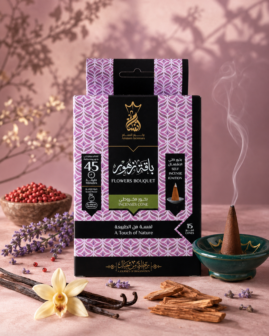 Flowers Bouquet - Incense Cones - Ansaam Incenses