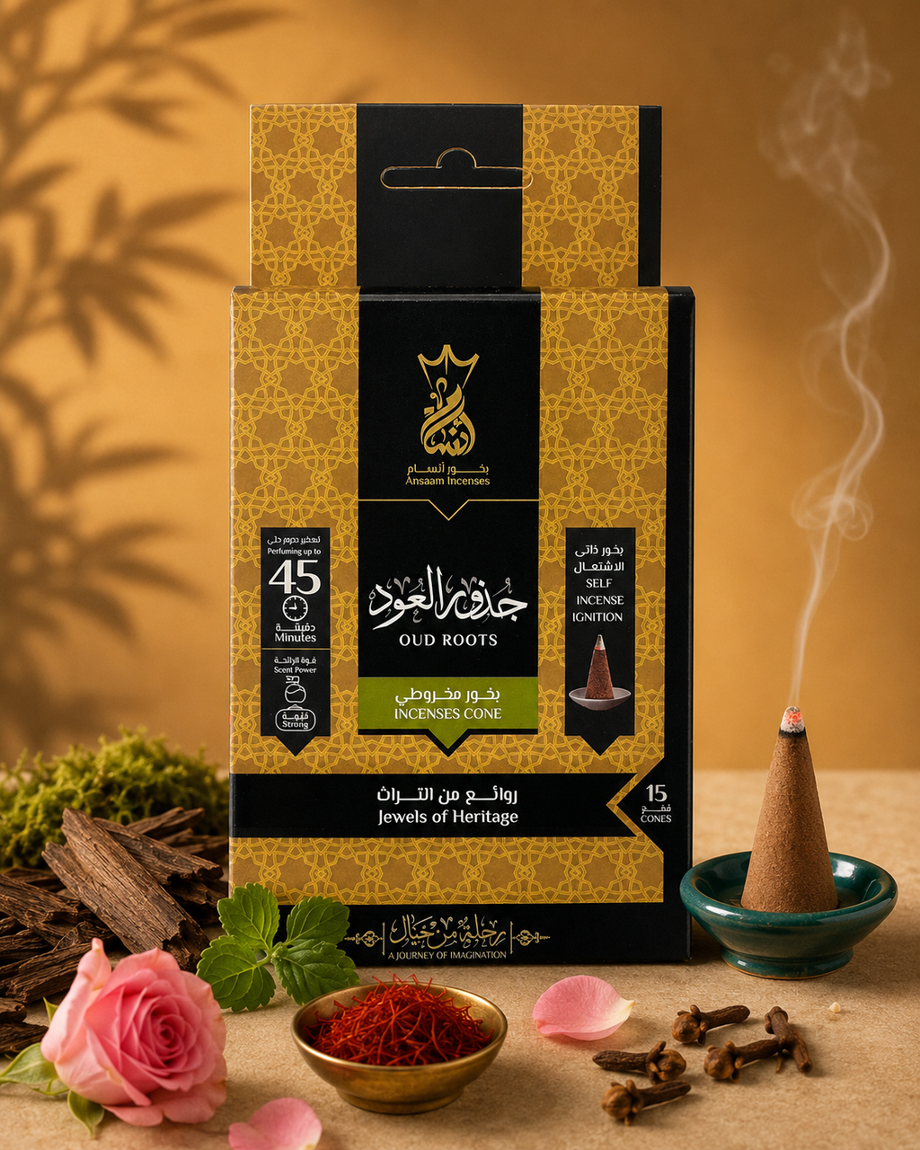 Oud Roots - Incense Cones - Ansaam Incenses